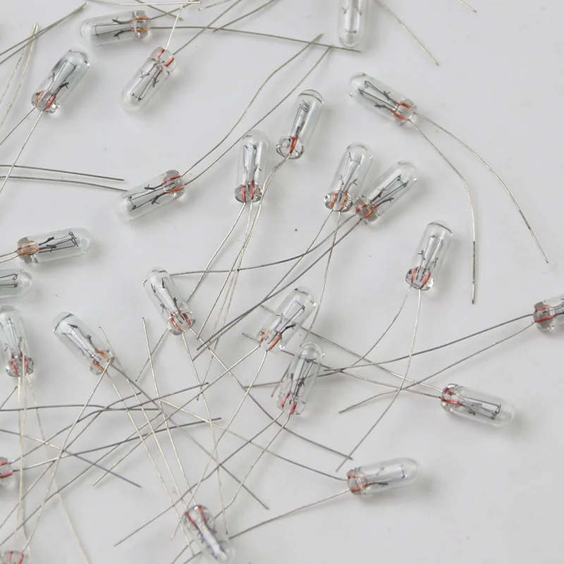 50Pcs 5mm 4mm 3mm Clear 12V Mini Bulb Wheat Rice Bulbs Switch Button Bulbs Indicator Bulb Tungsten Lamp Accessories