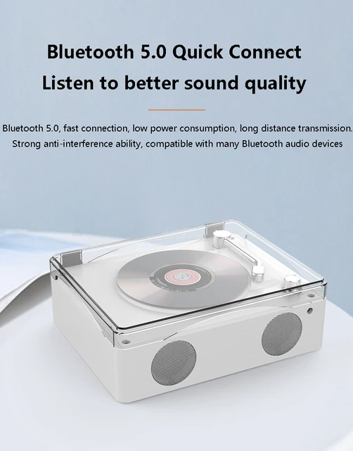 Retro Leather Trunk CD-player Multifunctional Music Album Player Portable  Outdoor Wireles Bluetooth Speaker Hi-fi Stereo Boombox - AliExpress