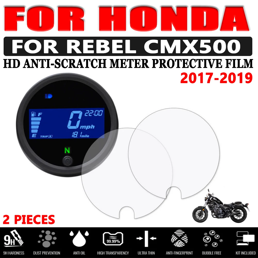 

For Honda CMX 500 Rebel CMX500 Rebel 2017 2018 2019 Motorcycle Accessories Cluster Scratch Protection Film Screen Protector