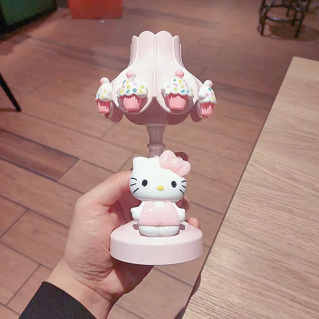 

Leaf Small Night Lamp Student Dormitory Desktop Table Lamp Bedroom Decoration Led Cartoon Sanrio Hellokitty Gifts light baby