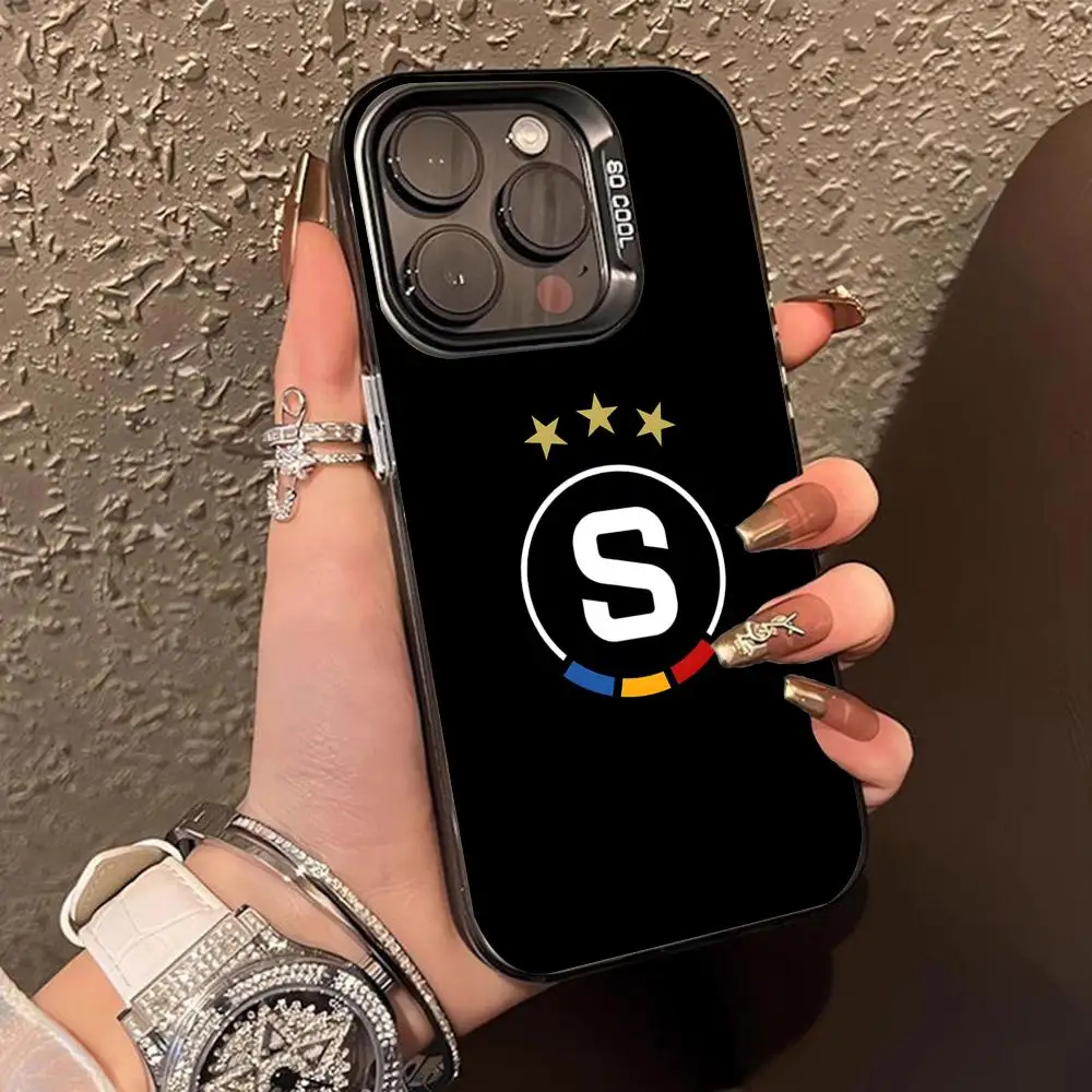 Translucent Color Luxury Protective Mobile Phone Case - FC Sparta Praha Edition