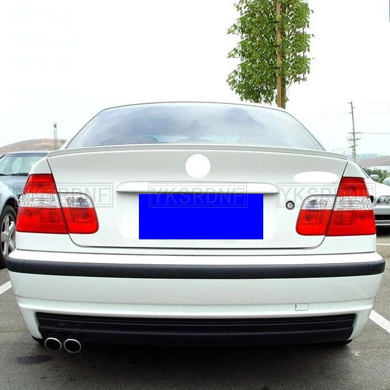 ABS 블랙 스포일러 세단 탄소 섬유 리어윙 자동차 액세서리, M3 스타일, 1998-2006 년 BMW 3 시리즈 E46