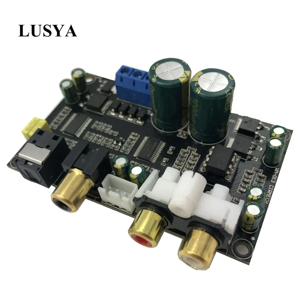 Lusya CS8416 CS4398 Digital Interface Module DAC Board Optical coaxial input DAC decoder board 24bit 192K AC 12V C3-003