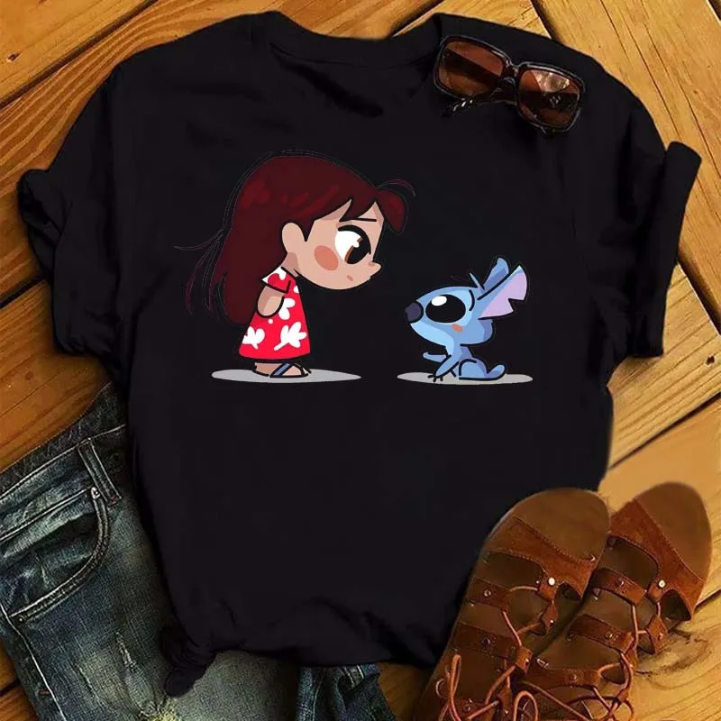 Disney Princess Graphic Printed Women T Shirt Fashion Summer Casual Short Sleeve Top Tees Cartoon Graphic Print 90s Tops Tee t shirt Tees