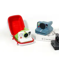 Universal Instant Camera Storage Bag EVA Shockproof Film Camera Carrying Case Cloth Texture for Polaroid GO/One Step 2/NOW+ 3