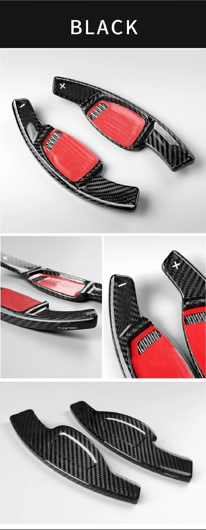 Carbon Fiber Steering Wheel Extension Shift Paddle Shifter For Audi RS Series RS4 RS5 RS7 Car Gear Accessories Paddle Shifters