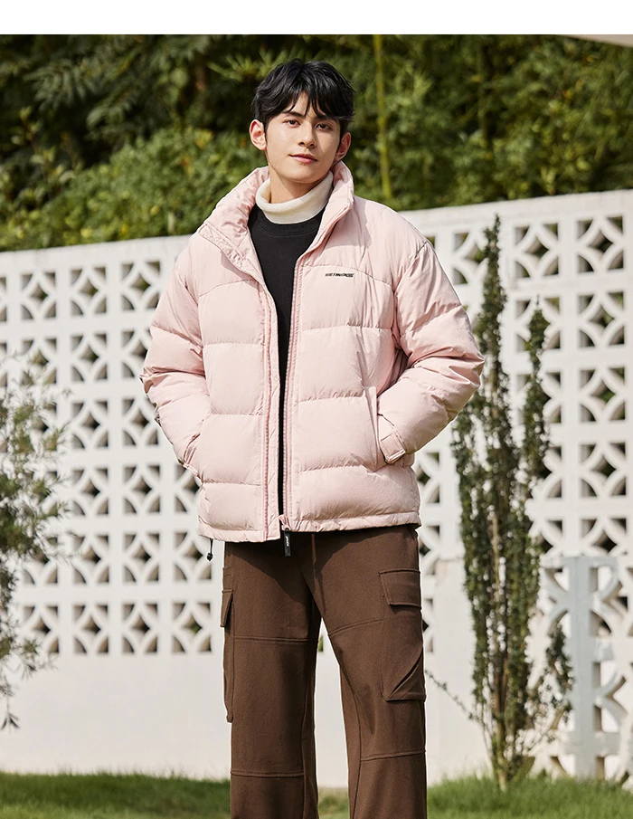 Down Jacket Winter New Three-Proof Top Contrasted Color Versatile Genderless Texture Jacket