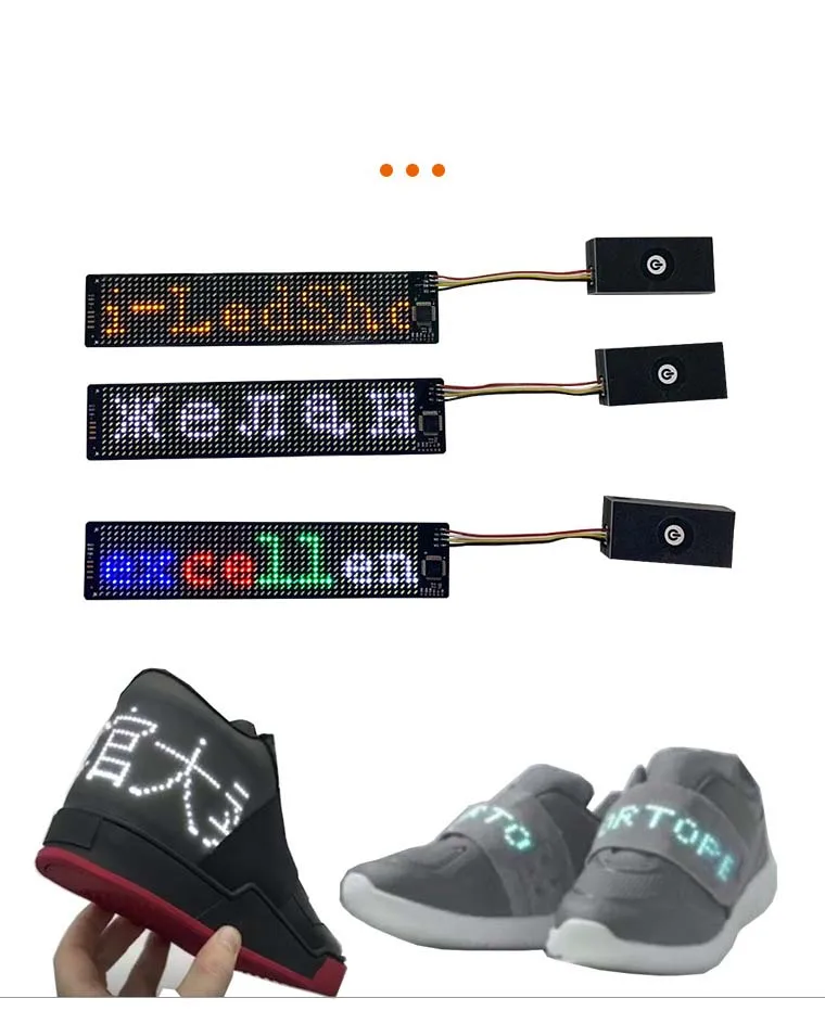 Fullcolor Flexible LED Screen Display 12x48 Pixel 576 RGB Matrix Panel APP Hat Glasses DIY Electronic Prop led message board,led display board
