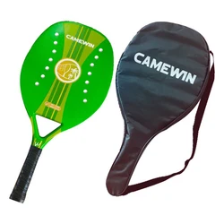 Carbon+Glass Fiber Beach Tennis Racket Outdoor Sport Equipment for Adults Interactive Game Beach Tennis Racket