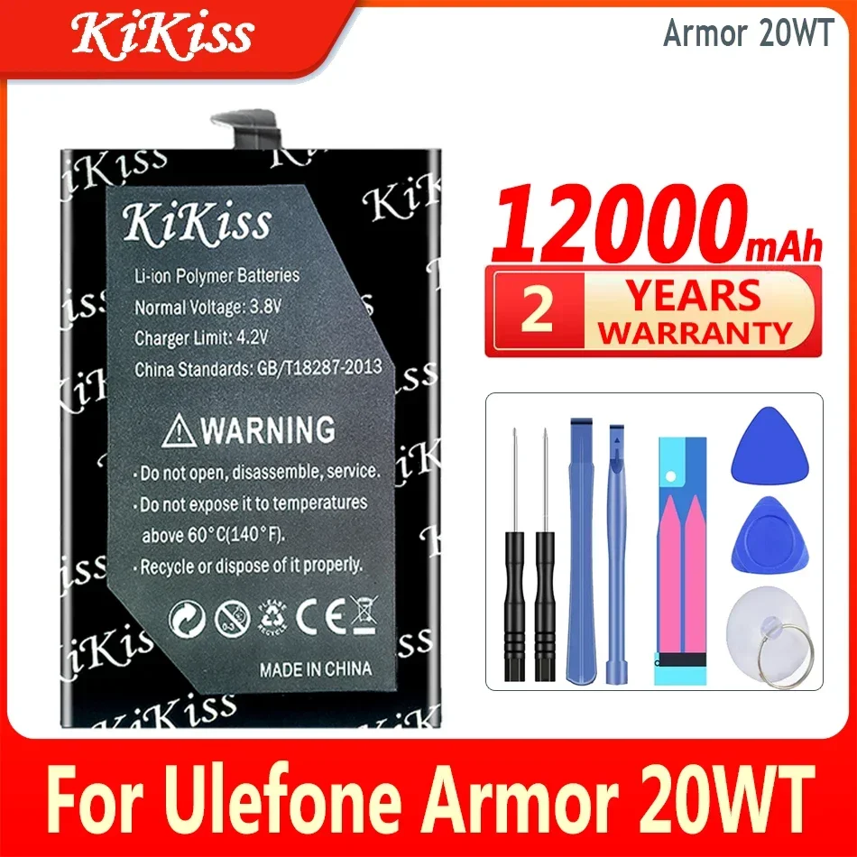 

KiKiss High Capacity Battery 12000mAh For Ulefone Armor 20WT Bateria