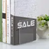 8pcs Acrylic Bookends Non-Skid Book End Clear Book Holder for School Library and Desktop Organizer Book Ends for Book Shelves 3