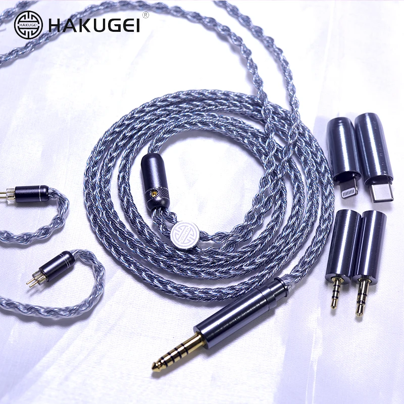 HAKUGEI Rose Wire 8CORE Litz 5N OFC and Litz Silver Plated 5N OCC