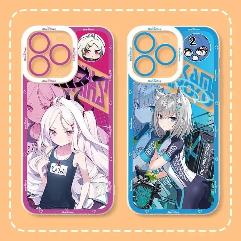 Adorable Anime Blue Archive Clear Phone Case Cover