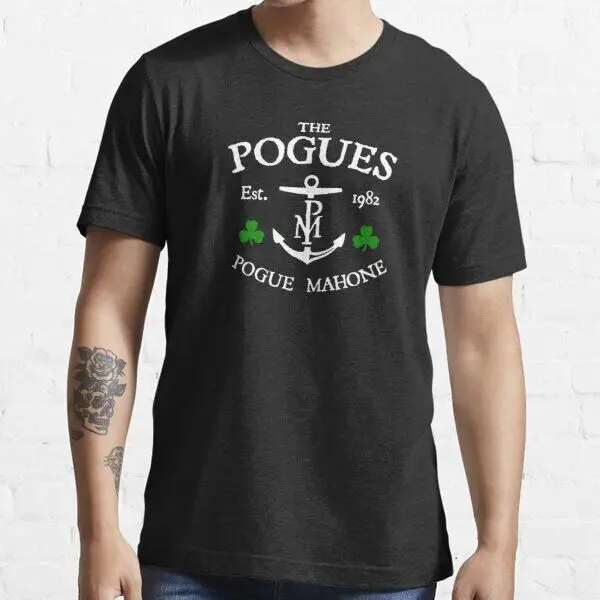 Retro The Pogues T-Shirt Pogue Mahone Spencer Macgowan Spider Stacy Andrew Ranken
