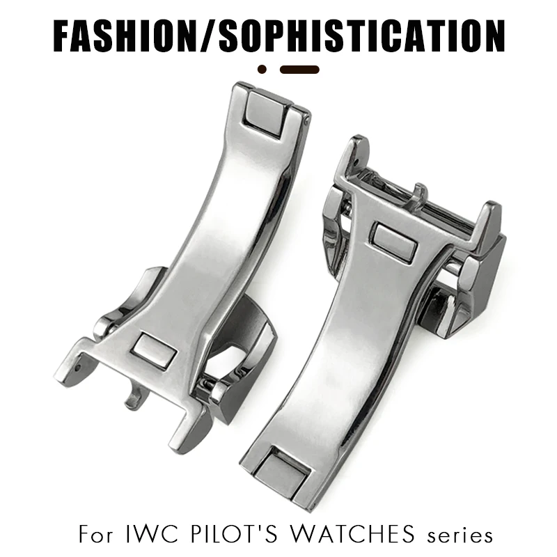 18mm IWC ステンレススチール バックル used 18mm, 20mm or 22mm Stainless Steel 316L Screw-in Buckle IWC