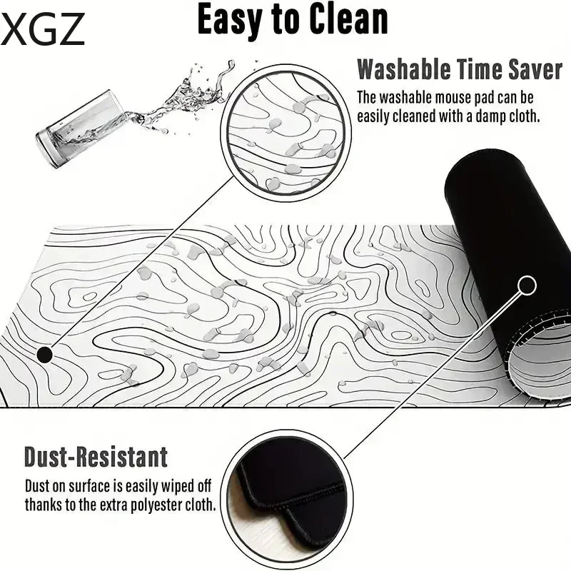 PC Large MousePads For Desk Gaming Mouse Pad with Stitched Edges and Non-Slip Rubber Base Extended mousemats game accessories