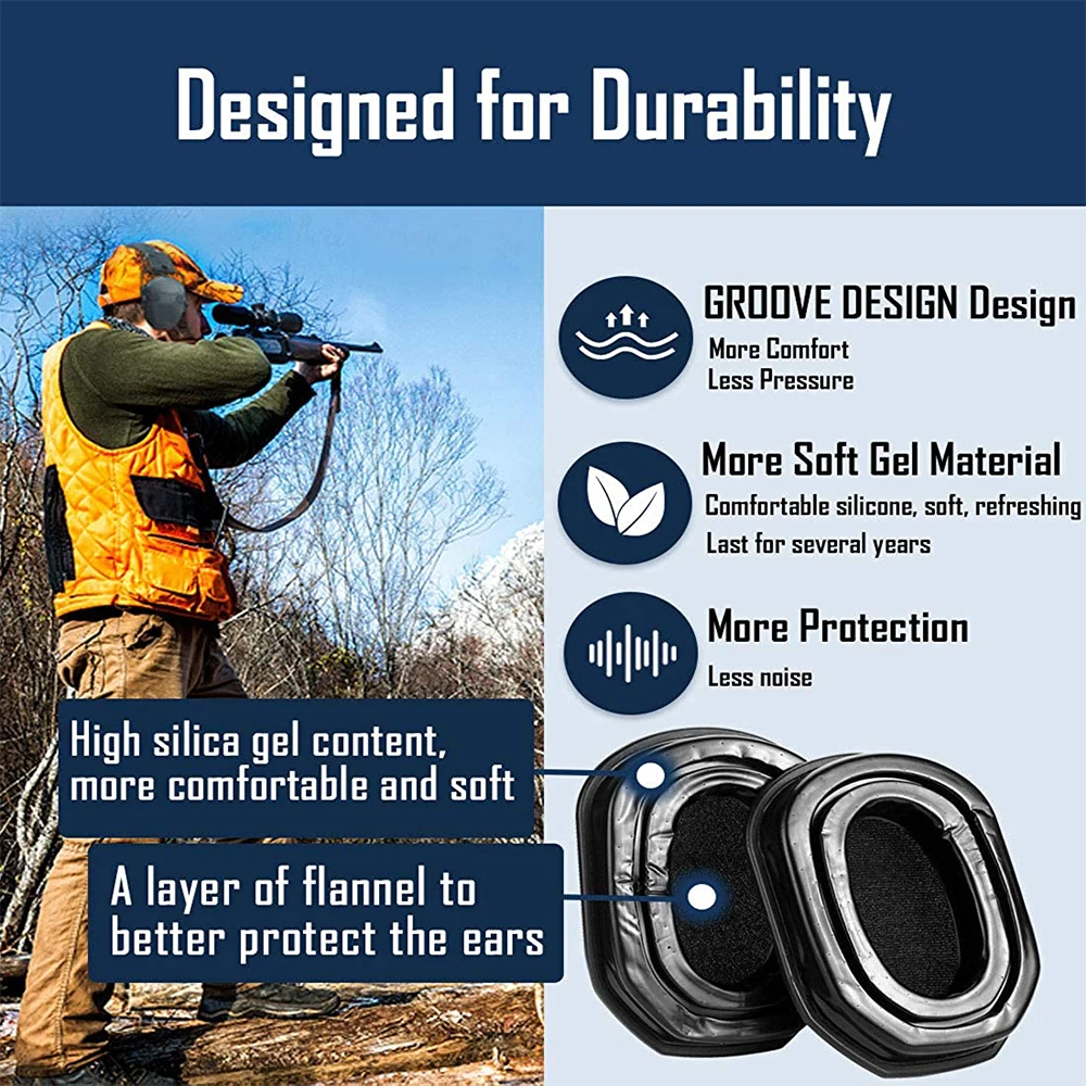 Replacement Ear Pads For Walkers Razor/Howard Leight/3M Peltor Hearing Protection Headset Anti-noise Shooting Earmuff