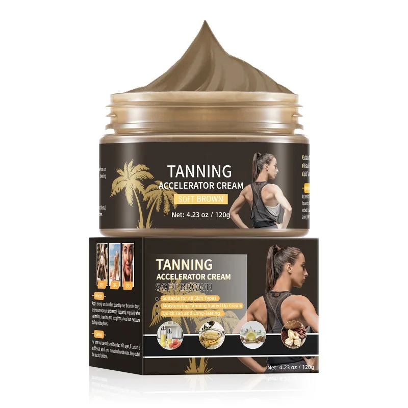 Black Natural Wheat Bronze -Free Tanning Sun-Aid Cream Lotion