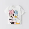 Baby Girl Disney Cartoon T-shirt Summer Clothing Popular Design Fashion Children Short Sleeve Tshirts Kids Girls' Tees Tops 3
