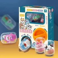 Hot Popular Kids Toys Gashapon Machines with 6pcs Random Capsule Toys Egg Twisting Machine Cardboard Box Surprise Blind Box 2