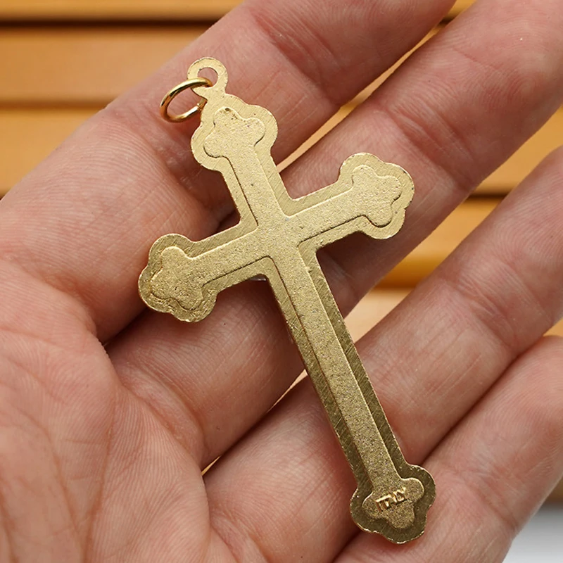 5.5cm Alloy Cross Pendant Rosarios catolicos accessories Religious jewelry  Cruz pectoral Articulos religiosos catolico crosses