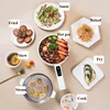 220V Smart Electric Wok Non-stick Frying Pan Noodle Pot 9.5h Reservation Electric Cooking Pot Dormitory Electric Hot Pot 1.6L 3