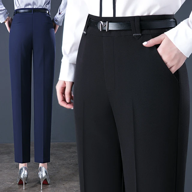 Business Casual Women Black Pants  Business Casual Clothes Women - Black  Office Suit - Aliexpress