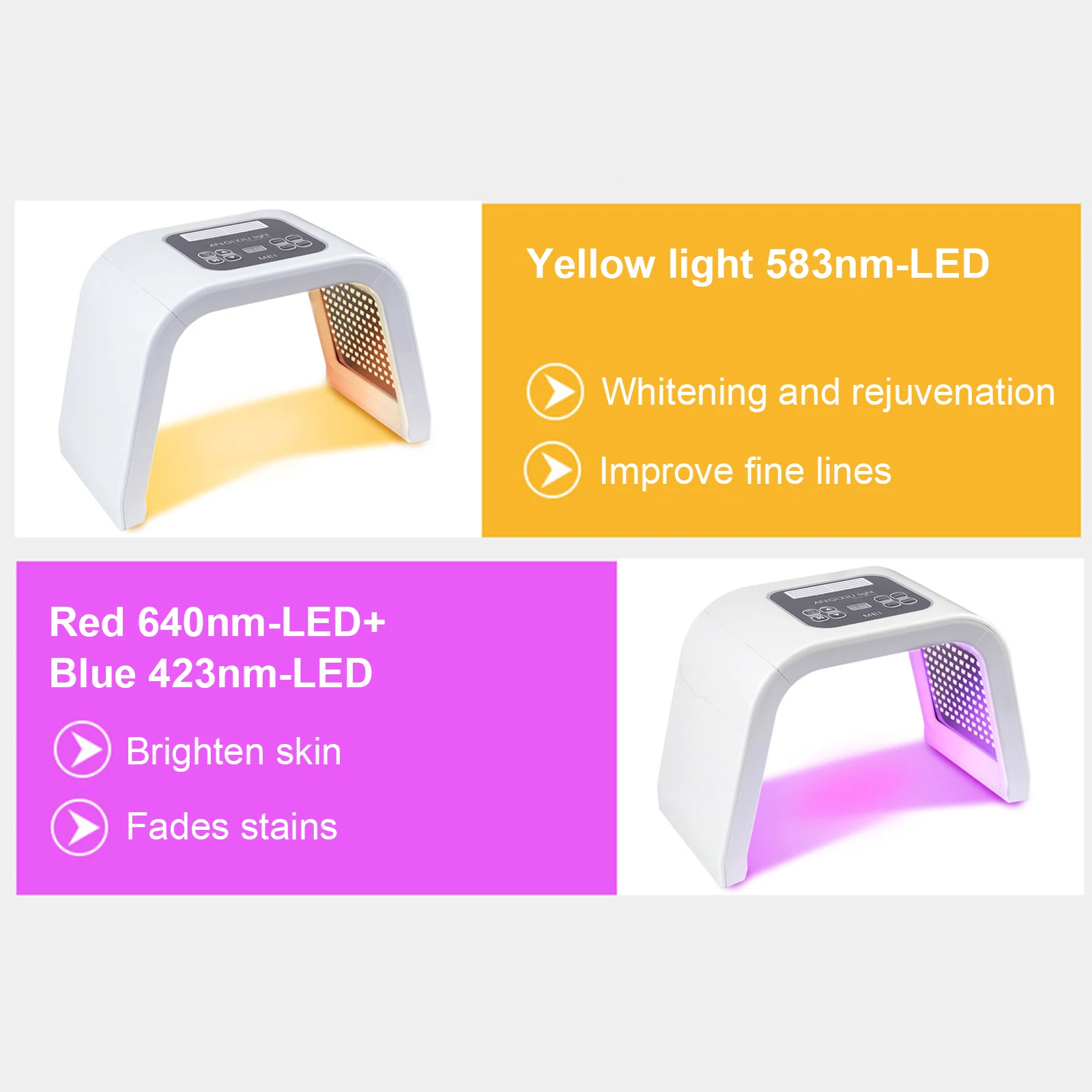 7 Colours Light Treatment Mask Beauty Light Therapy Face Mask PDT Skincare Machine for Skin Rejuvenation Face Mask Therapy