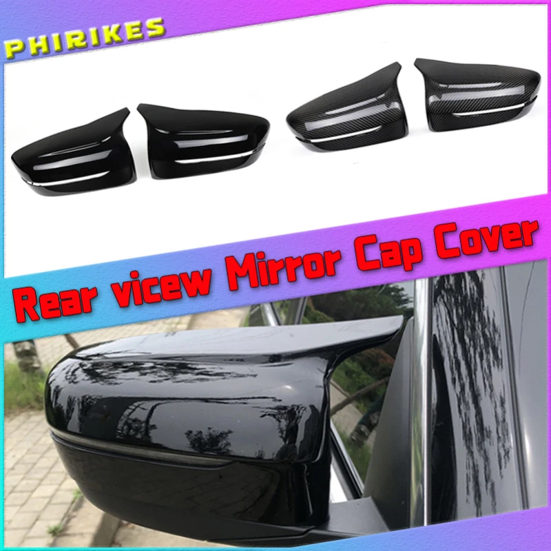 

For BMW 5 7 Series G30 G38 G11 G12 Car Rear View Side Wing Mirror Cap black Carbon Fiber pattern car accessories 2017 2018 2016