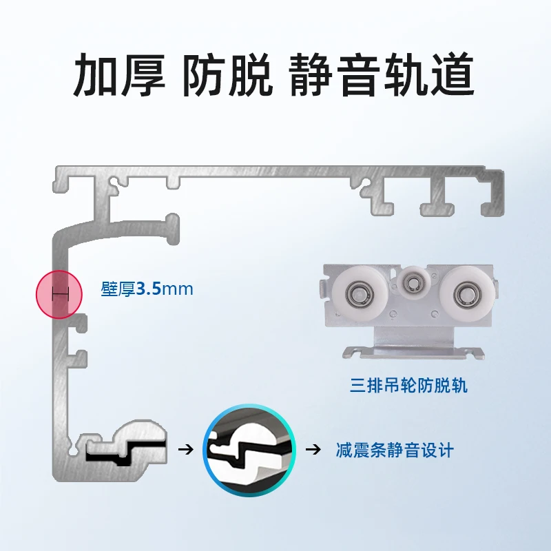 Automatic door motor complete set of units Glass electric sliding door Track automatic induction sliding