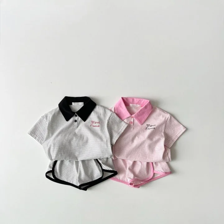 New Children Short Sleeve Clothes Set 2pcs for kids clothing set