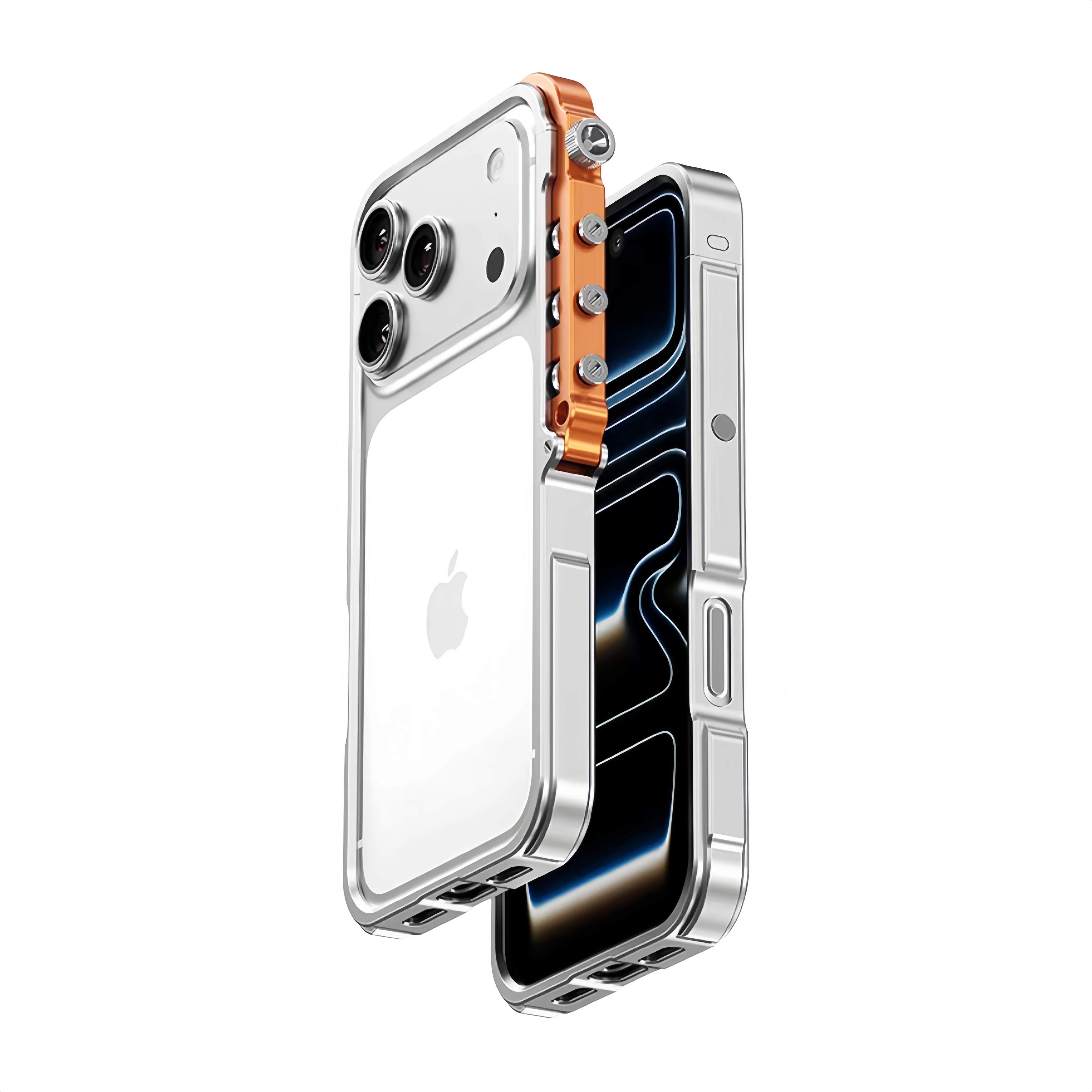 Cyberpunk Shockproof Aluminum Alloy Frame Case with Heat Dissipation