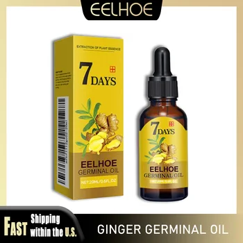 EELHOE 20ml Ginger Hair Growth Oil Strengthening Scalp Nourishing Hair Roots Anti Loss Fuller Care Hairs Essence for Women Men 1