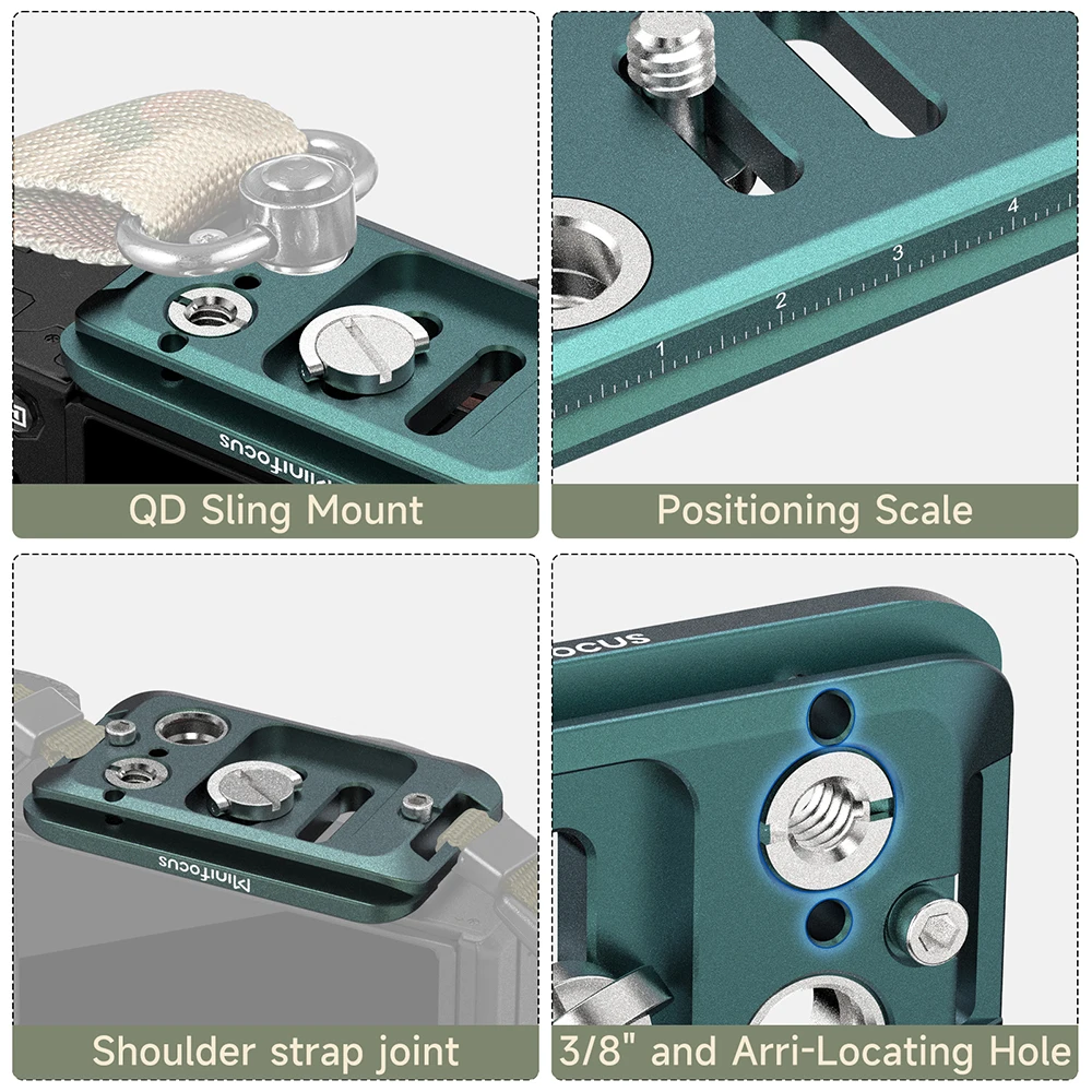 PGYTECH Piastra E Morsetto A Rilascio Rapido, Attacco Arca - Foto 8