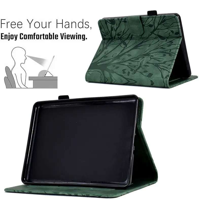 Capa para Amazon Kindle Paperwhite Capa Inteligente para Funda Kindle Paperwhite 10th Gen 2023 Case Árvore Pássaro em Relevo Shell - Imagem 6