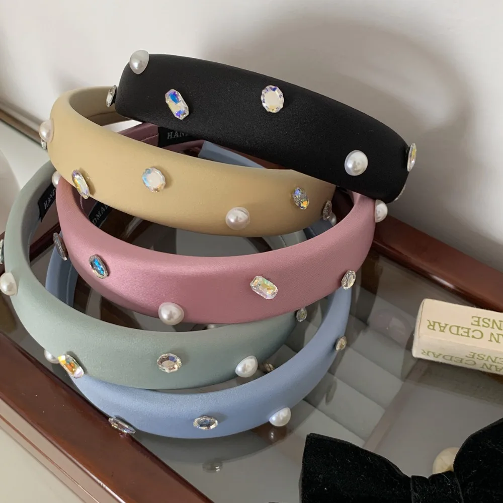 

Pearl For Girls Headwear For Women Makeup Washing Face Korean Style Headband Hair Accessories Women Headband Diamond Hair Hoop