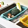 Over The Sink Colander Strainer Basket - Wash Vegetables and Fruits, Drain- Extendable Kitchen Accessories, Kitchen Gadgets 2