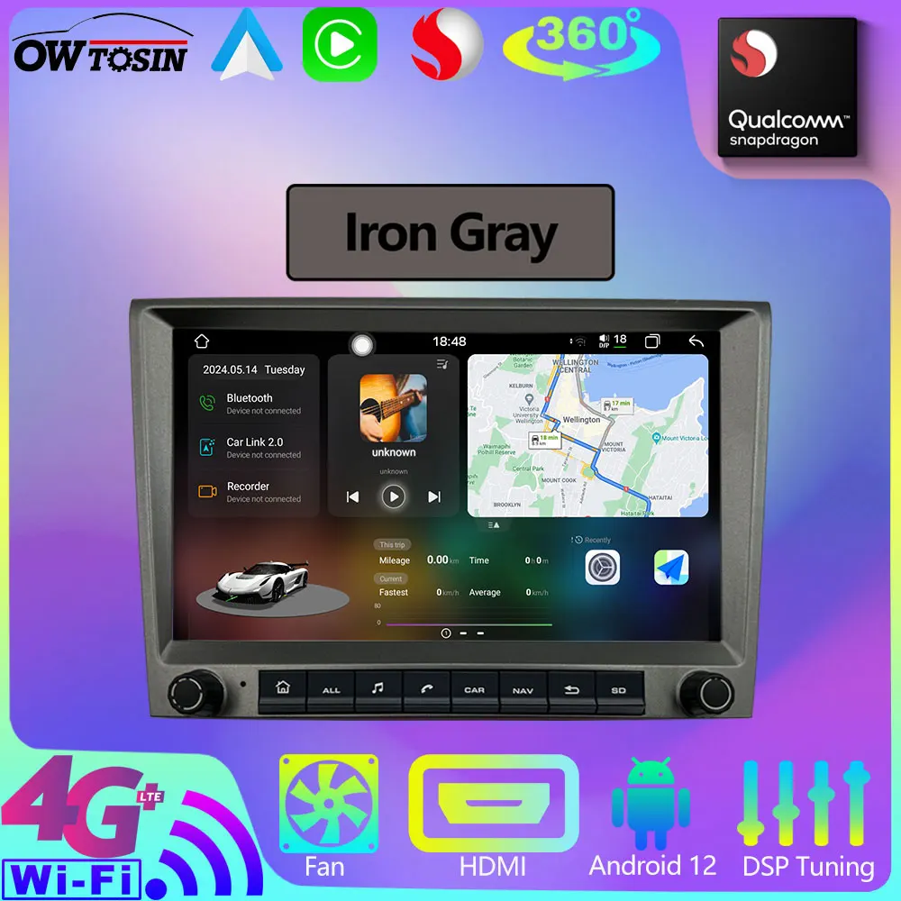 Android 13 12G+256G Car GPS Navigation Radio Screen Player For Porsche Cayman Boxster 987 997 911 Auto CarPlay DSP Audio car multimedia player car radio