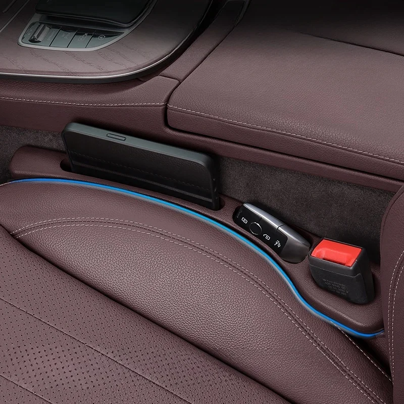 Premium Car Seat Gap Filler and Organizer - Waterproof PU Leather with Dual Slot Design