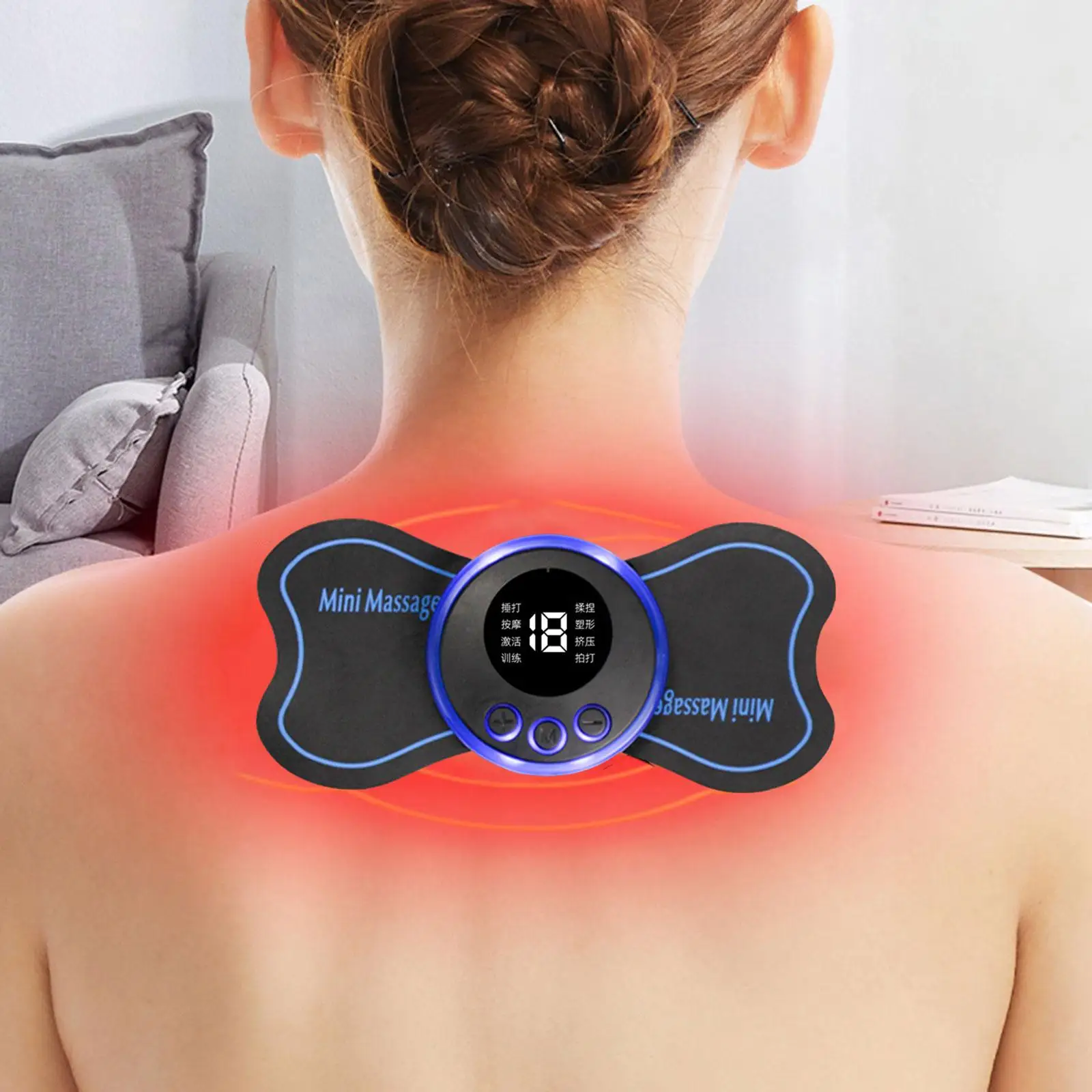 

Neck Massager 8 Modes 19 Levels Full Body Relaxation Machine Cervical Vertebra Massager for Whole Body Back Legs Shoulder Arms