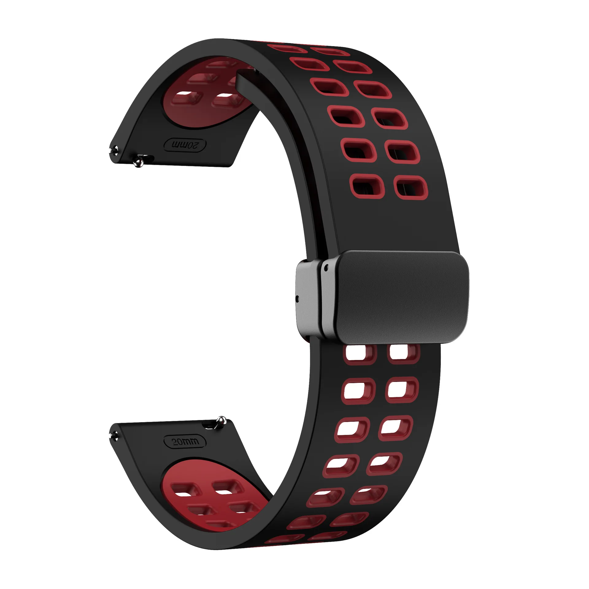 Magnetic Silicone Smartwatch Strap - Universal Fit, Multiple Sizes