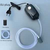 Aquarium Air Pump Fish Tank Mini Compressor Single Double Outlet with Check Valve Tube Aquatic Accessories 220V 3W 5W 2