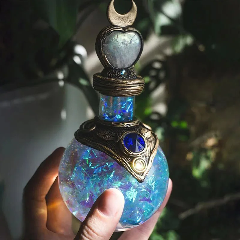Bottle Decoration Ornaments Home Courtyard Design Resin Handicraft Creative Moon Potion Desktop Treasure Gift