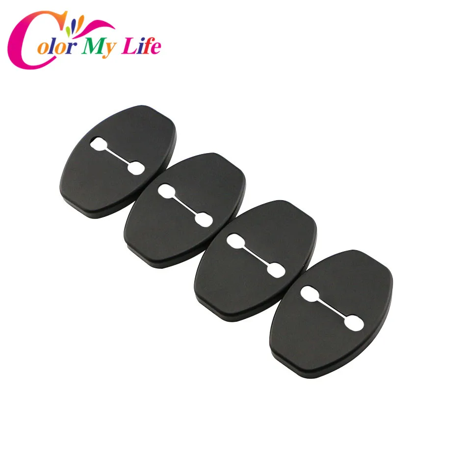 Car Interior Accessories Car Door Lock Cover Car Exterior Accessories Car Door Cover ABS Car Door Lock Protective Cover Case for Seat Leon Ibiza Altea Alhambra Accessories 4 Pcs/Set