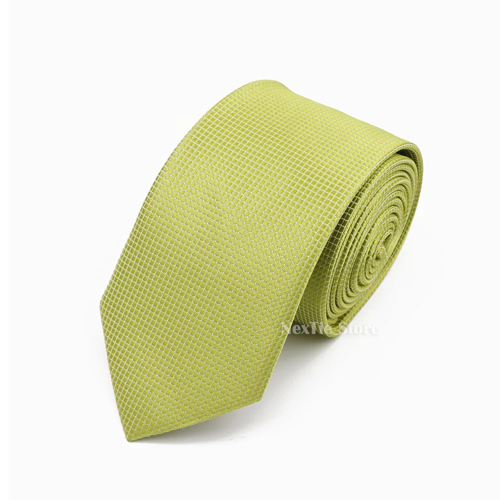 Klassische Herren- und Damen-Krawatte, einfarbig, 6 cm, Polyester, Hochzeitskrawatte, formelle Business-Krawatte, einfache Accessoires, Geschenk – Detail 4