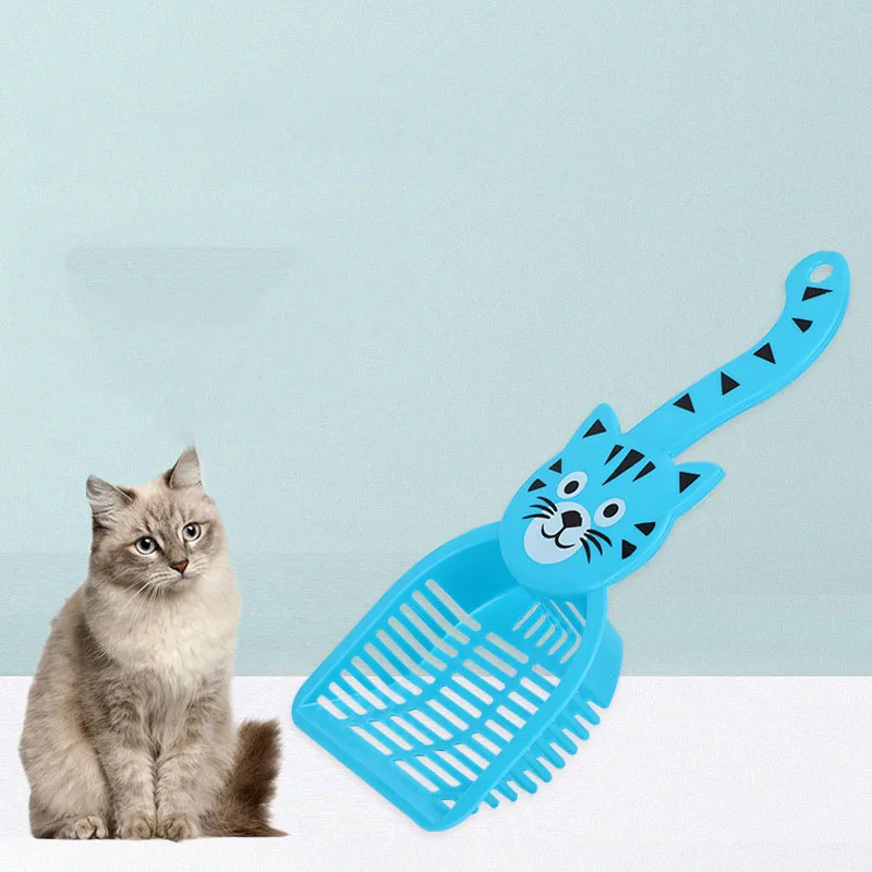 Cat Litter Box Cute Cartoon Pet Litter Scoop Cat Litter Shovel Pet Cats Cleaning Tool Puppy