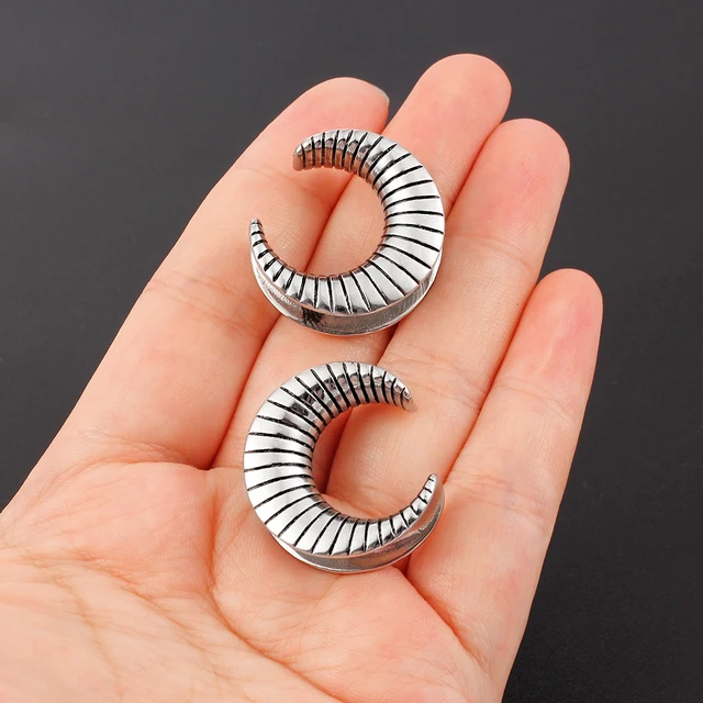 Atomhole 2PCS Cool Water Drops Ear Tunnels Plugs 316 Stainless