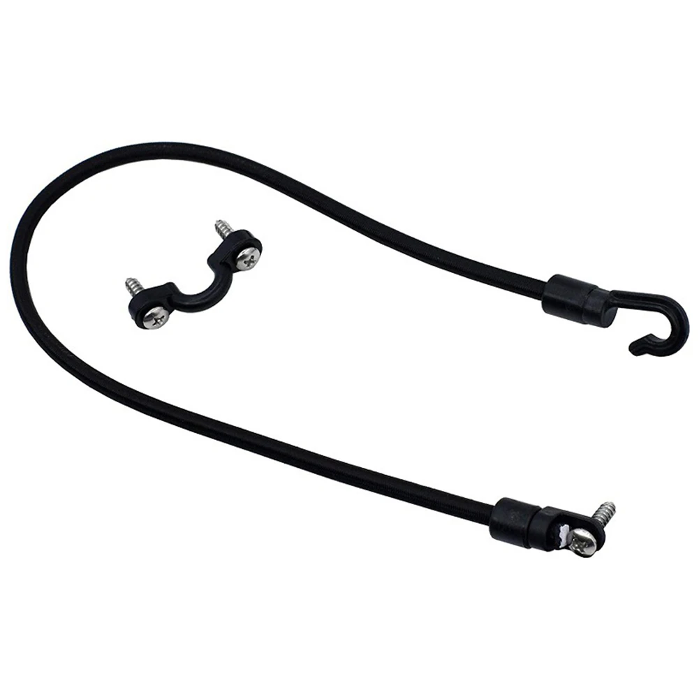 Boat Fishing Rod Tamer Holder Portable Elastic Rope Hook Fixing Buckle Set Adjustable Deck Mount Connector for Kayak Marine Boat