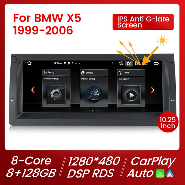 BMW x5 e39 e53 m5 e38 1996-2007 8 128g,Androidカーラジオ,メディア
