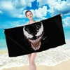 M-Marvel Terror V-Venom Towel Towel pattern beach towel, quick drying and absorbent, The fabric is made of cotton and does 3